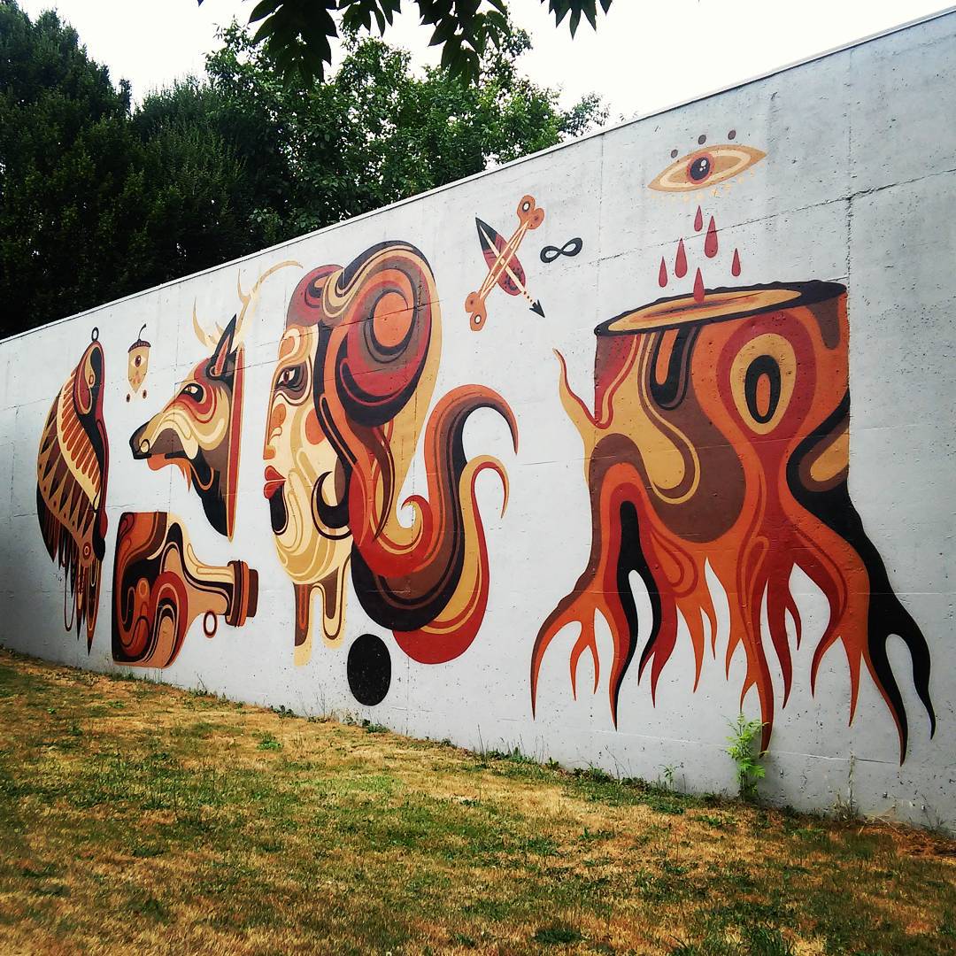 mural in Portland by artist James Reka.