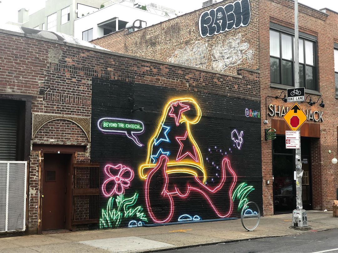 mural in Brooklyn by artist Adam Kiyoshi Fujita.