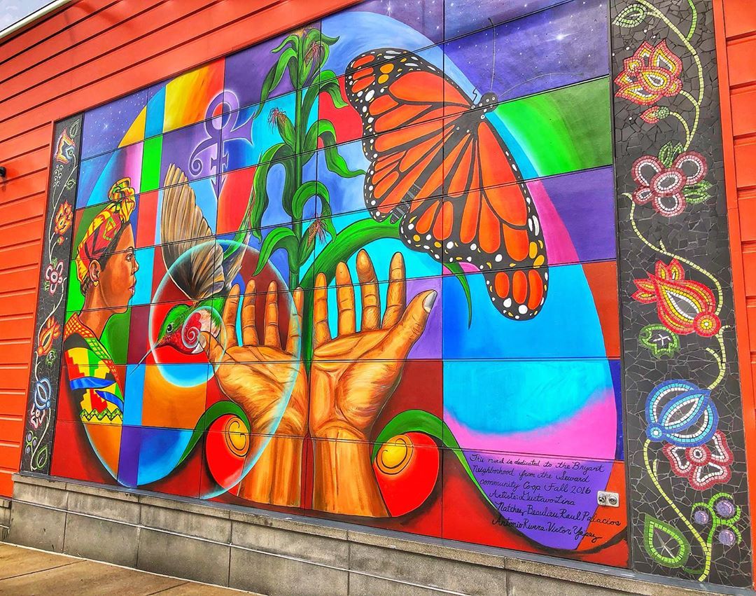 mural in Minneapolis by artist Gustavo Lira Garcia.
