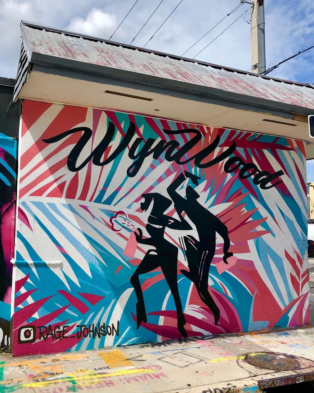 mural in Miami by artist Rage Johnson.