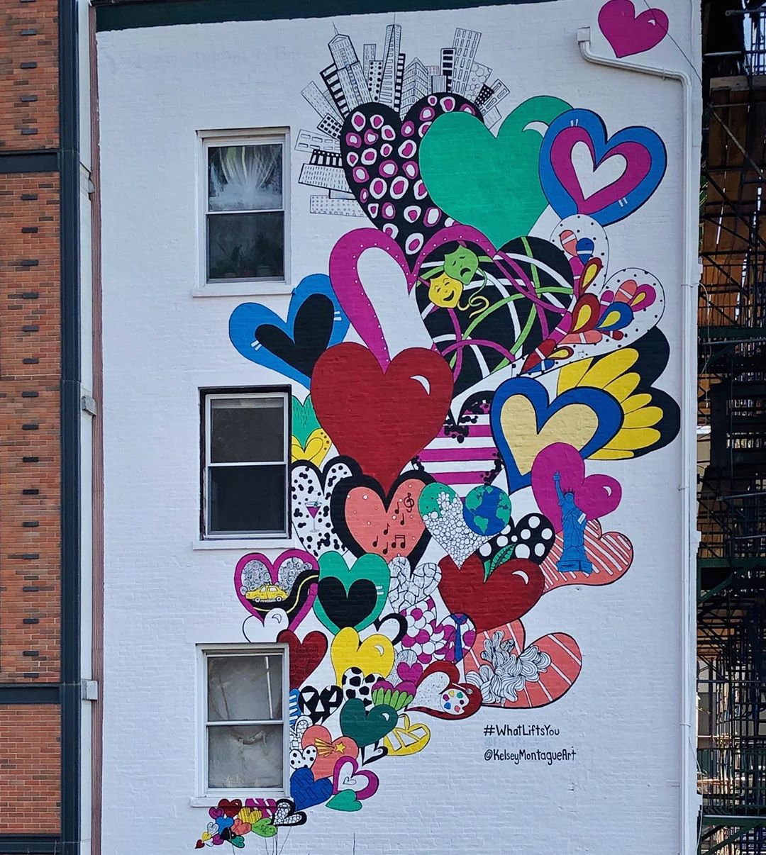 mural in New York by artist Kelsey Montague.
