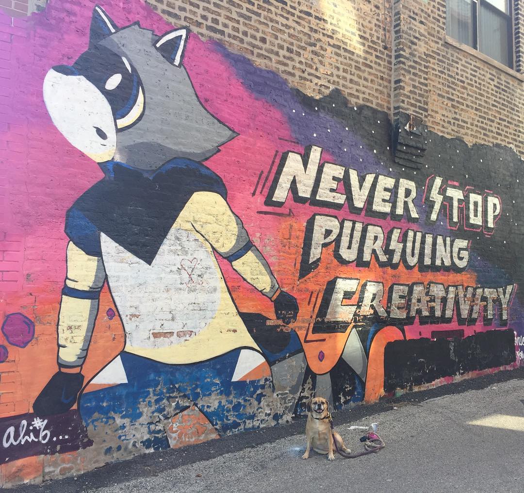 mural in Chicago by artist Ali 6. Tagged: character