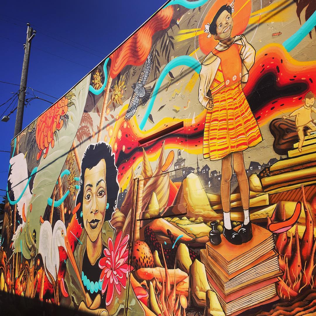 mural in Portland by artist Eat Cho. Tagged: Maya Angelou