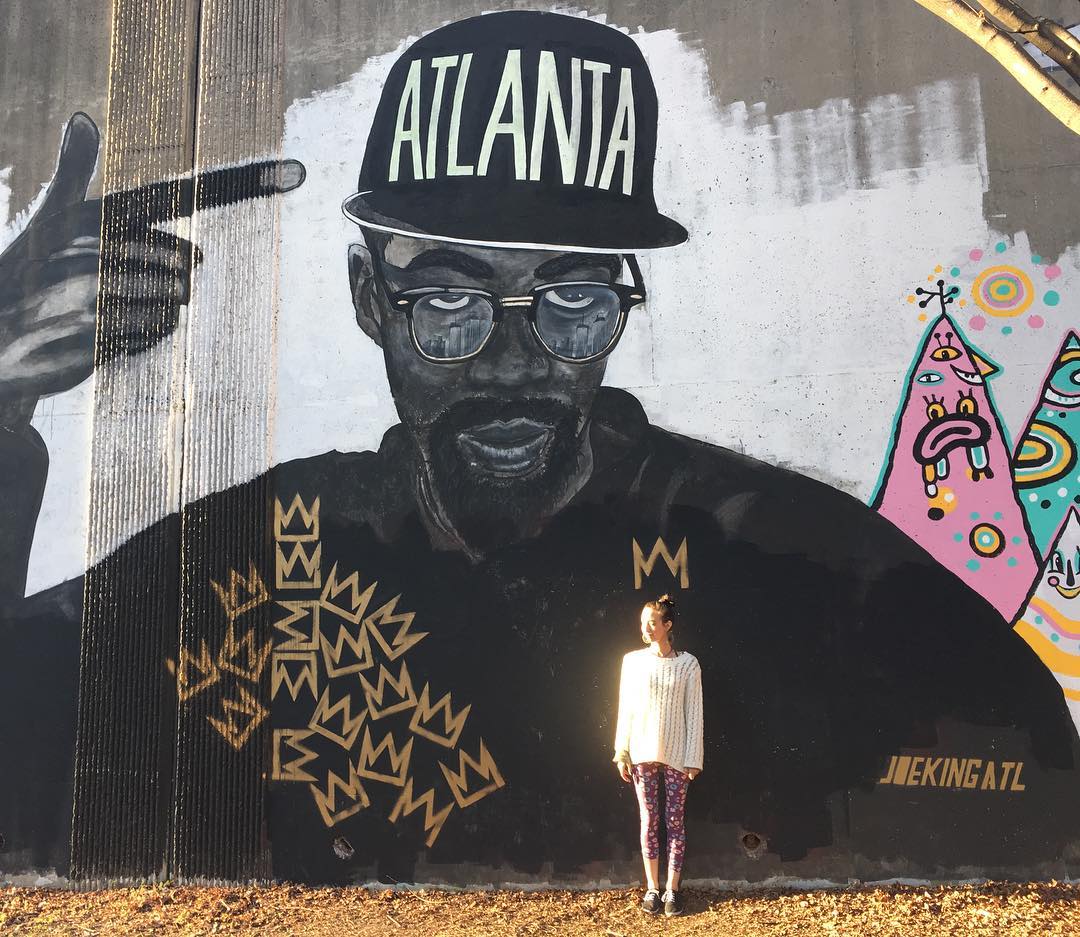 mural in Atlanta by artist joekingatl.