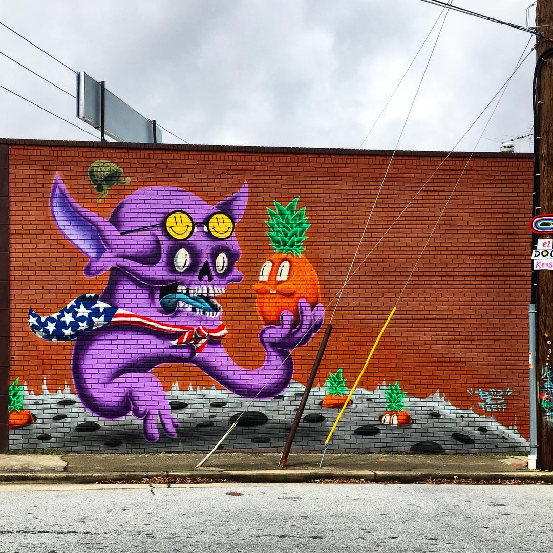 mural in Atlanta by artist Big Teeff.