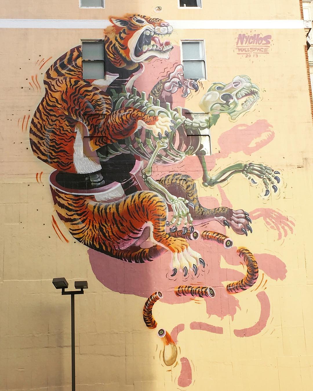 mural in San Francisco by artist Nychos. Tagged: animals