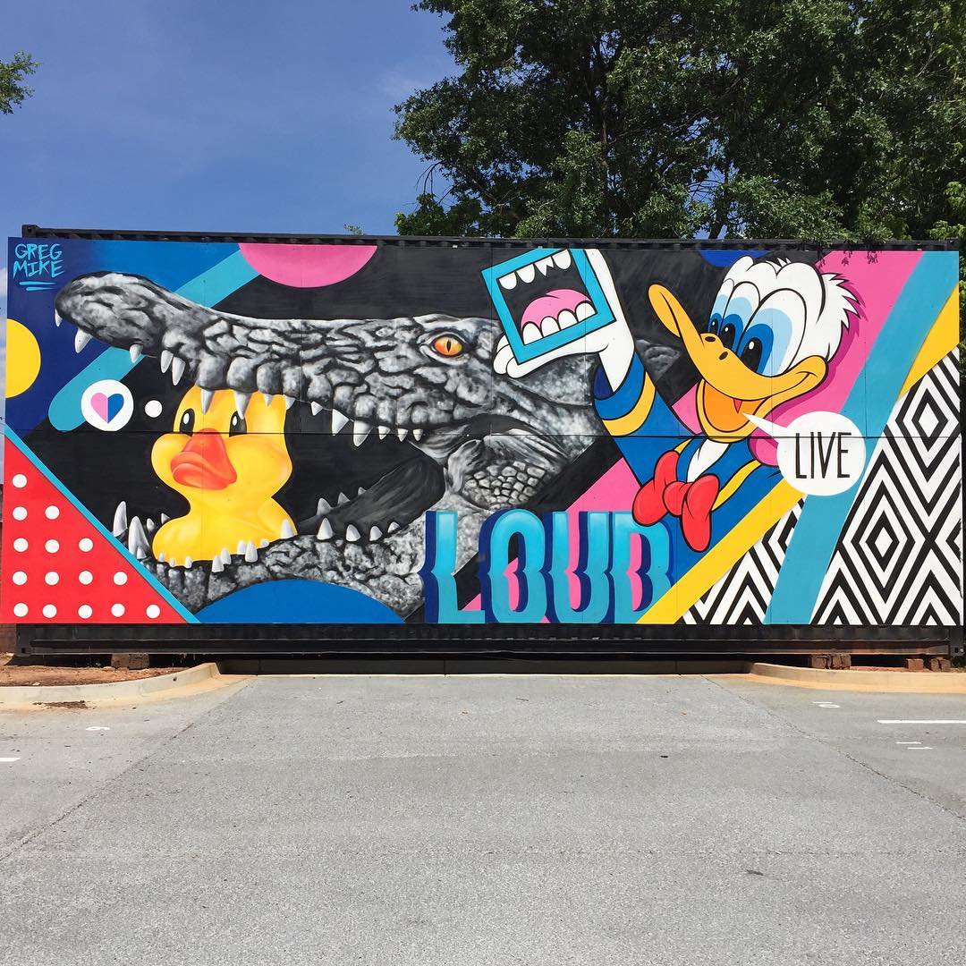 mural in Atlanta by artist Greg Mike.