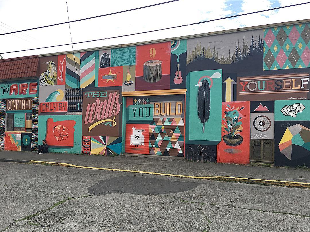 mural in Portland by artist Blaine Fontana.