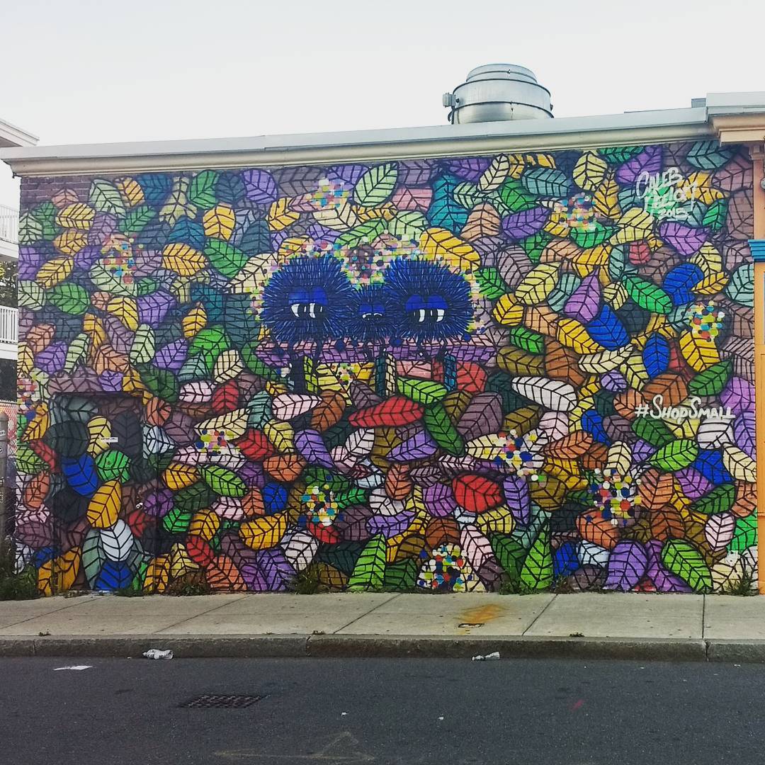 mural in Boston by artist Caleb Neelon.
