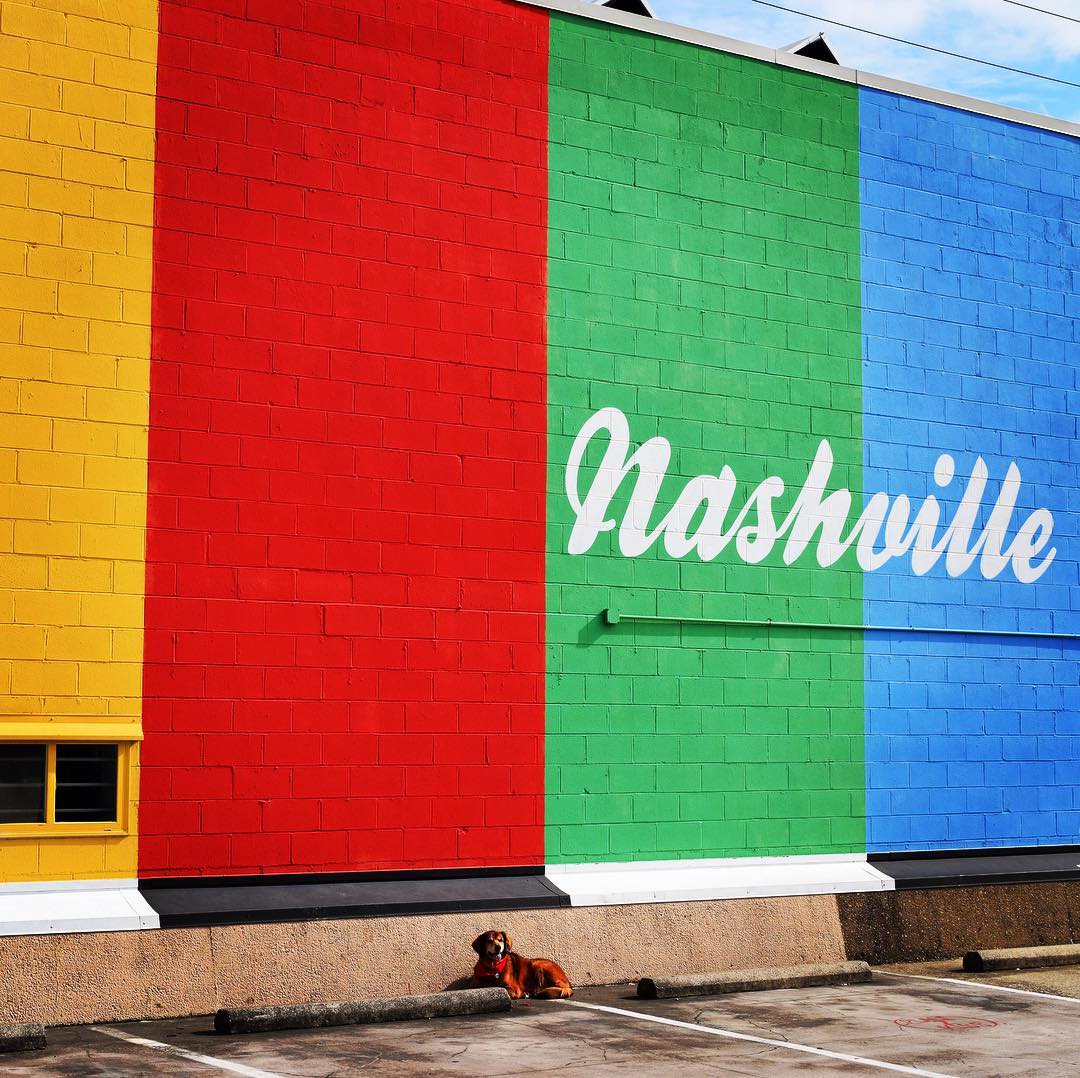 mural in Nashville by artist Adrien Saporiti.