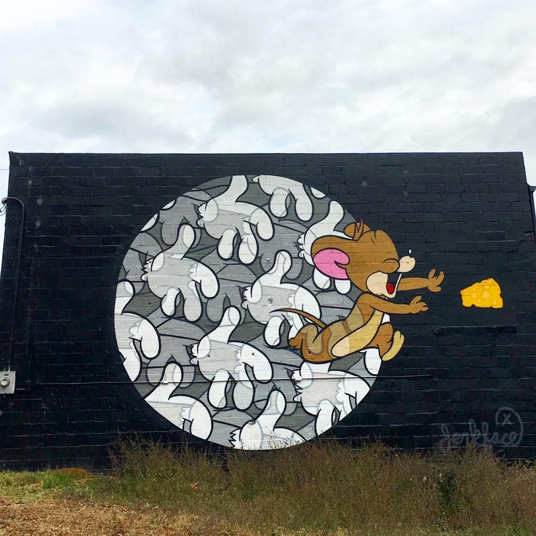 mural in Atlanta by artist Jerkface.