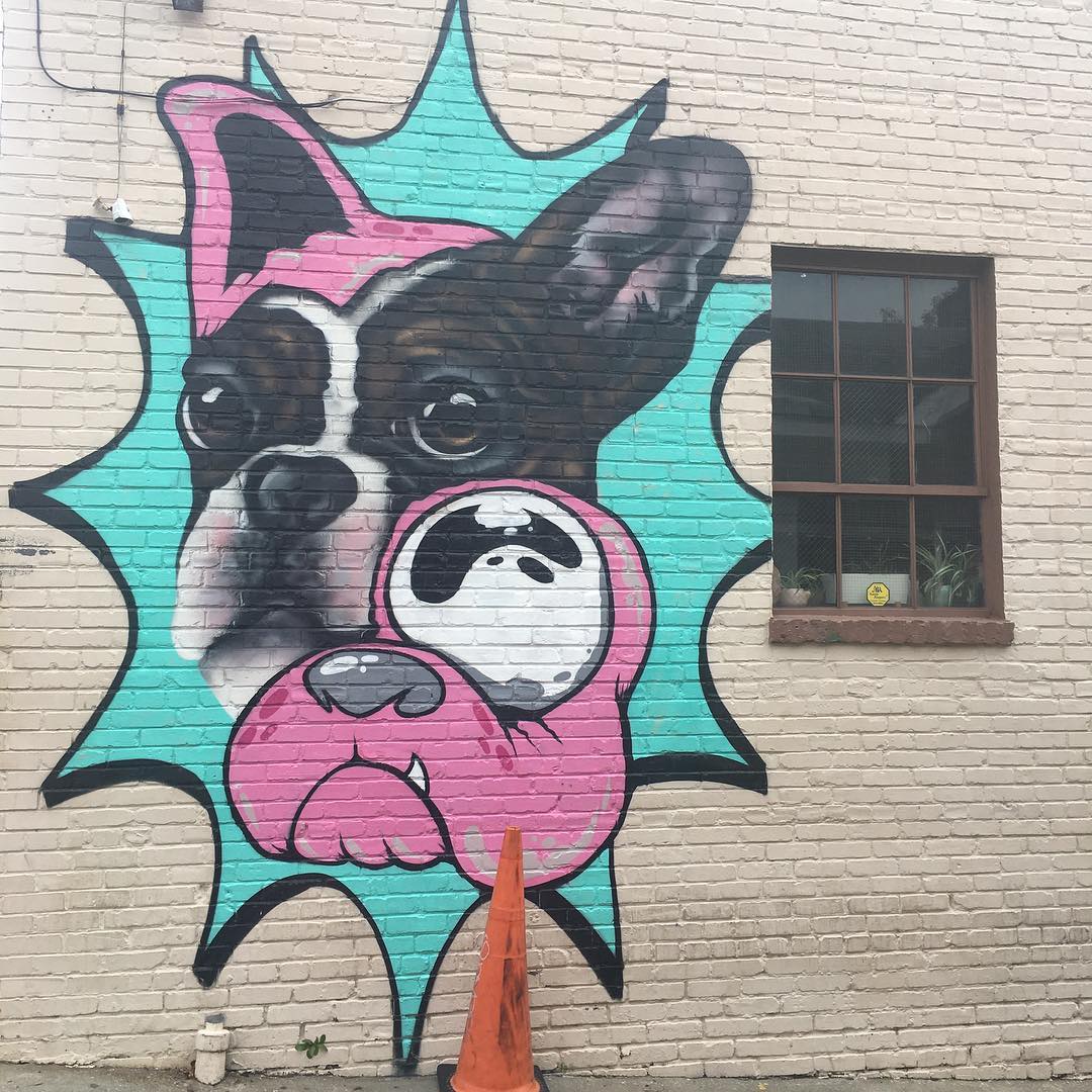 mural in Atlanta by artist sQuishiepuss.