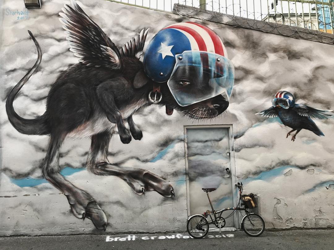 mural in Los Angeles by artist Brett Crawford.