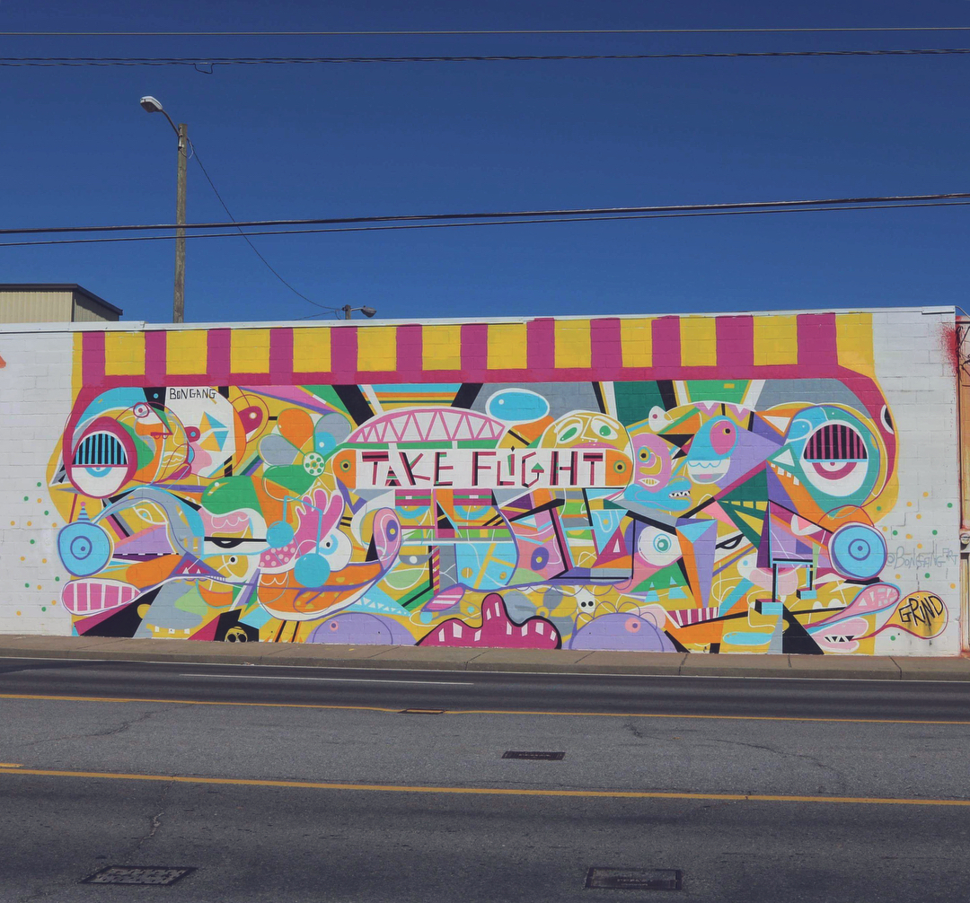 mural in Nashville by artist BONGANG.