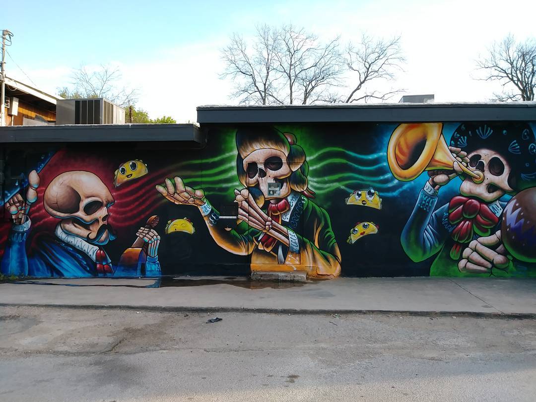 mural in San Antonio by artist unknown.