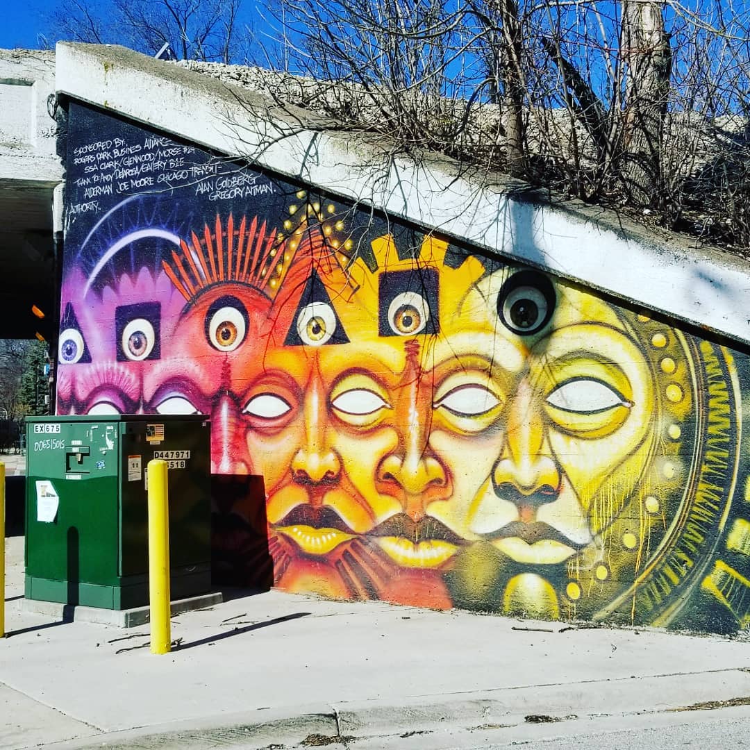mural in Chicago by artist Mear One.