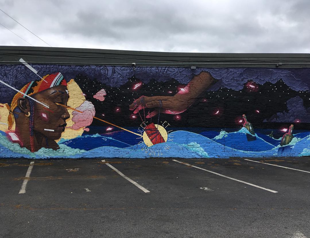 mural in Atlanta by artist Pash Lima.