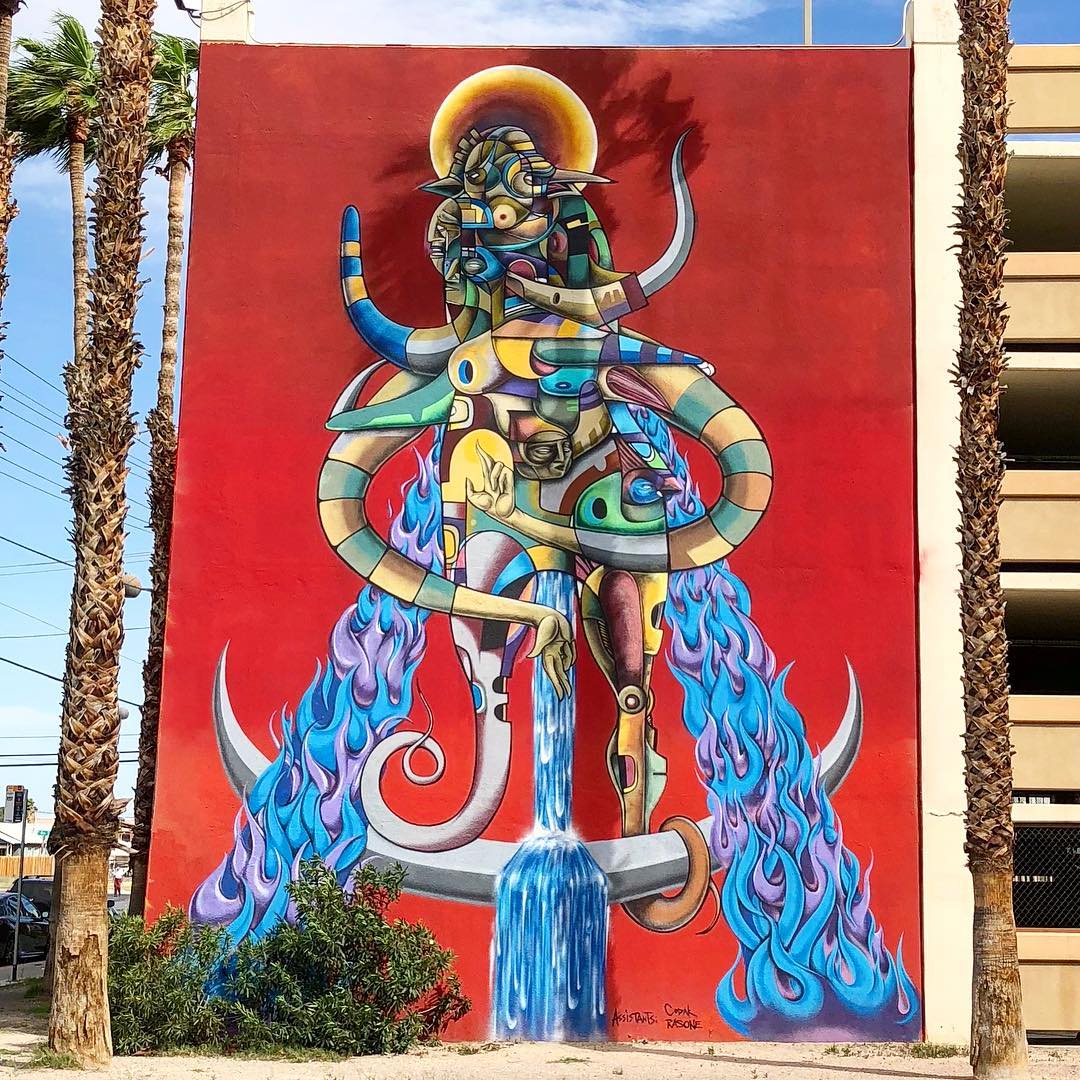 mural in Las Vegas by artist Doze Green.