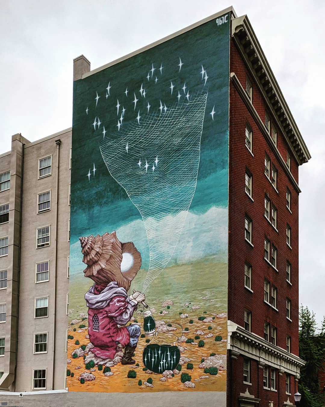 mural in Portland by artist Rustam QBic.