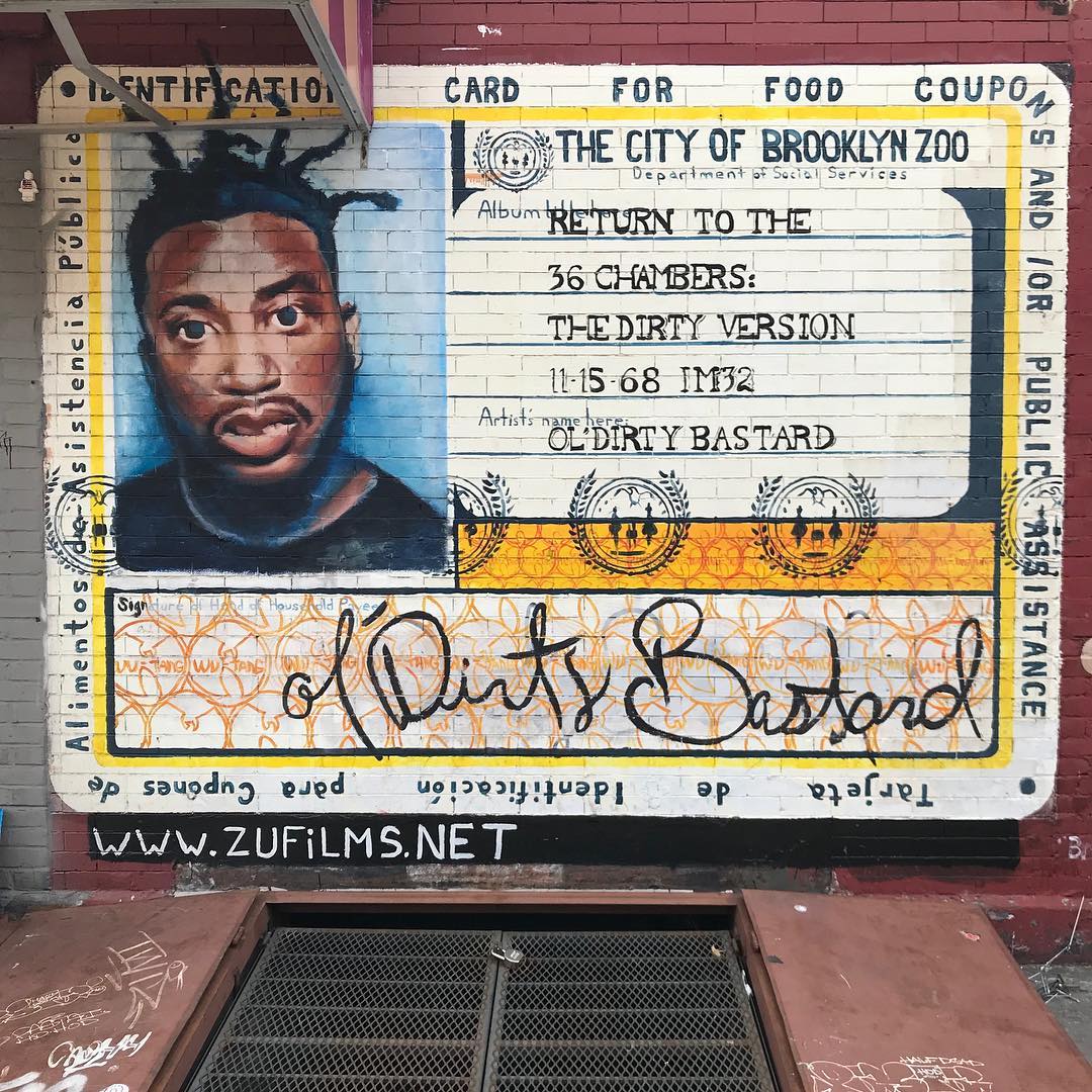 mural in Brooklyn by artist Ibrahim El-Baaith. Tagged: music, Ol Dirty Bastard