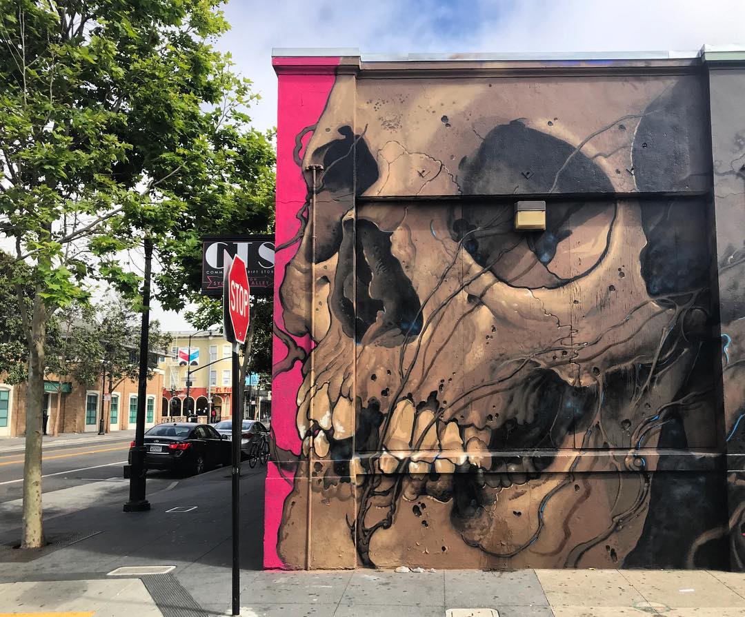 mural in San Francisco by artist Lango Oliveira.