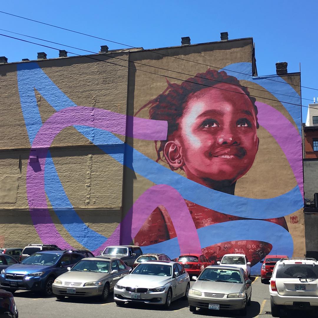 mural in Portland by artist Kevin Ledo.