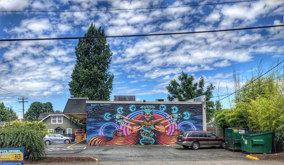 mural in Portland by artist Ashley Montague.