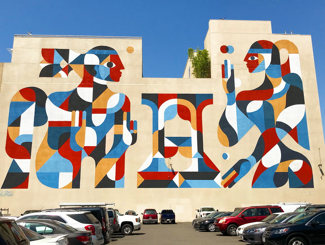mural in Los Angeles by artist Remed.