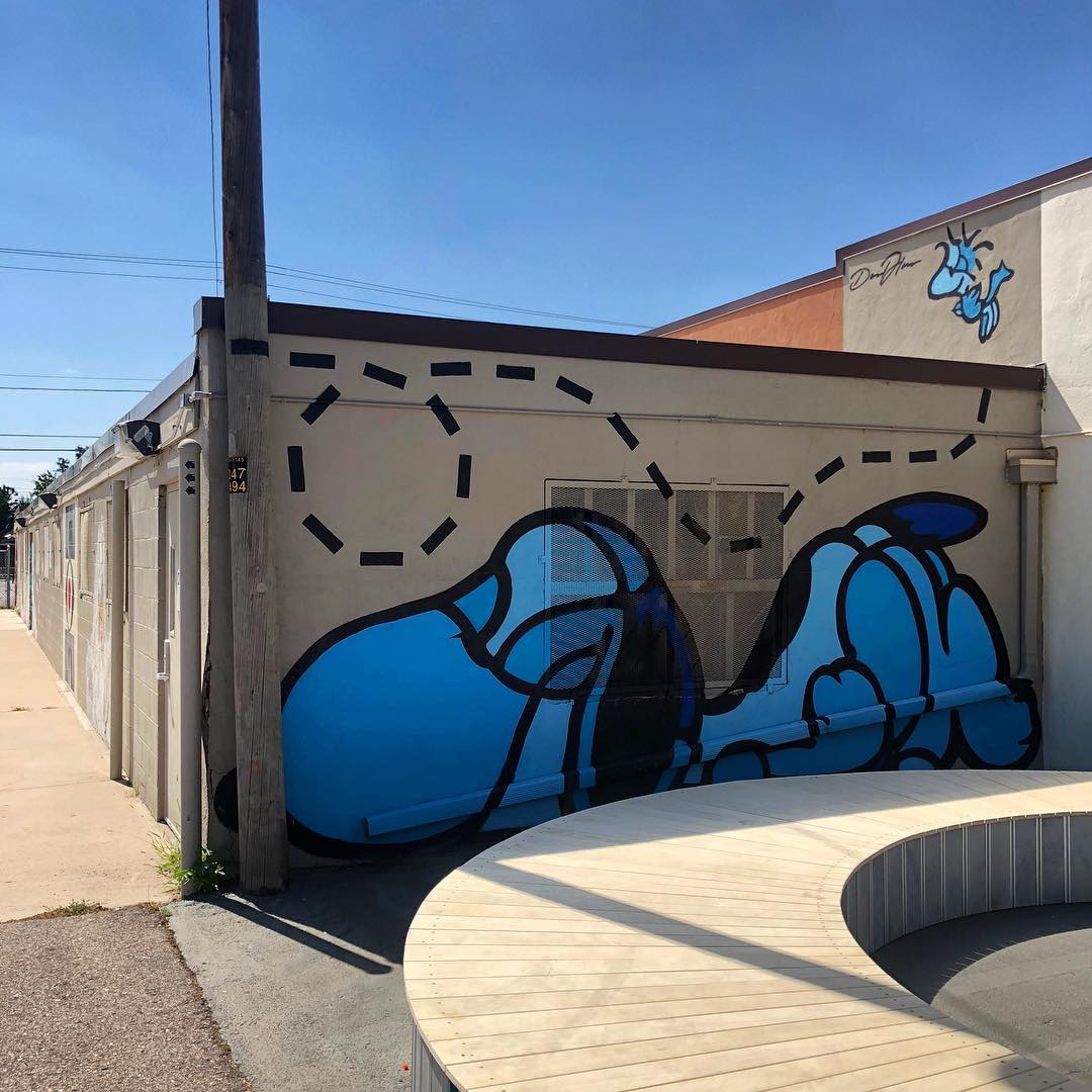mural in Denver by artist David Flores. Tagged: Snoopy