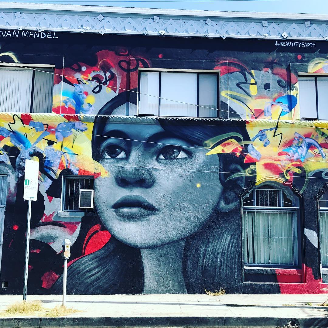 mural in Los Angeles by artist Evan Mendel.