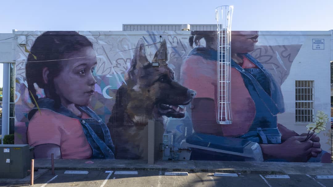 mural in Sacramento by artist Guido Palmadessa.