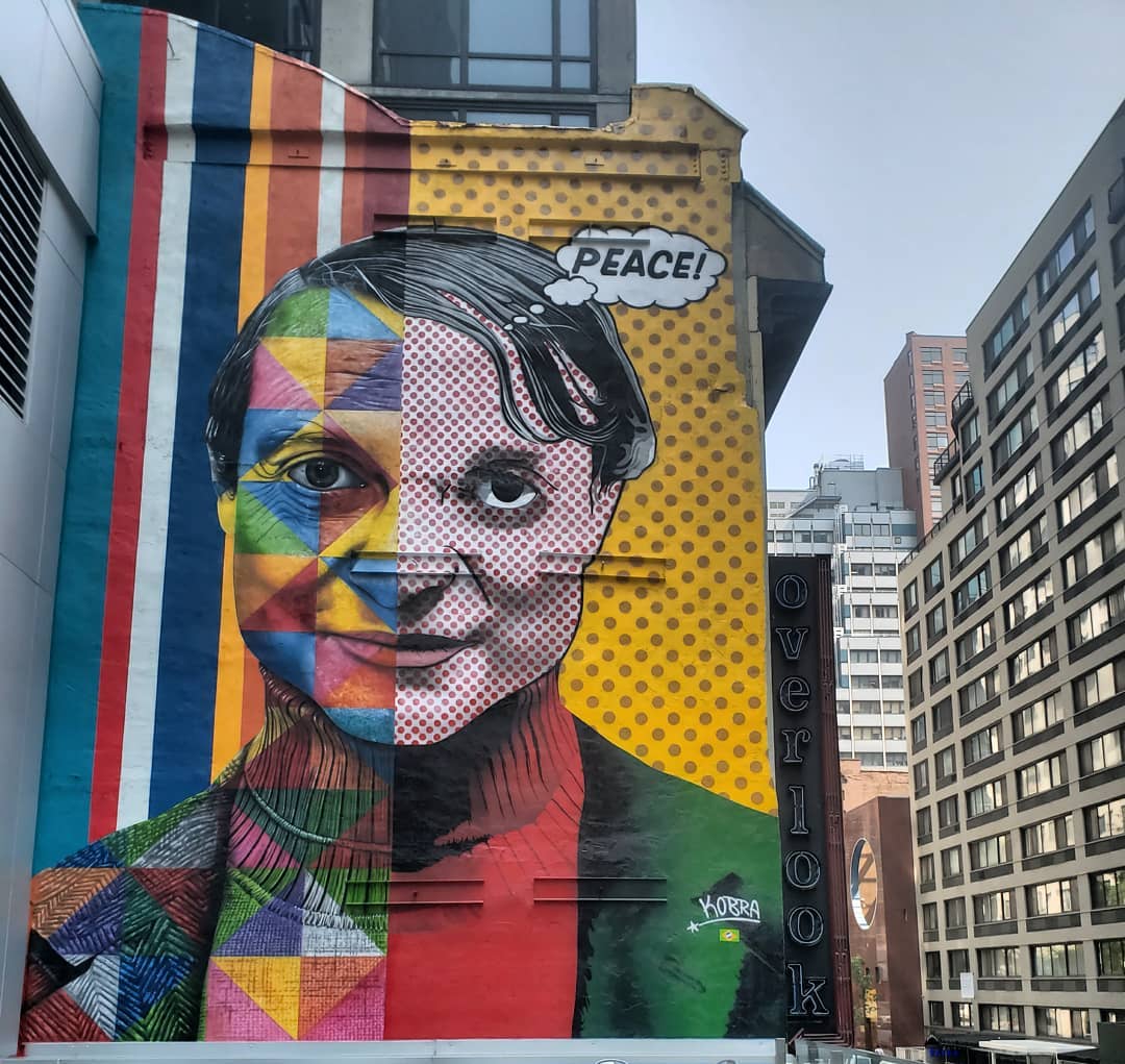 mural in New York by artist Eduardo Kobra. Tagged: Roy Lichtenstein