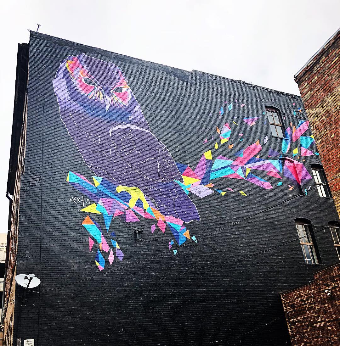 mural in Salt Lake City by artist Yvette Vexta. Tagged: animals