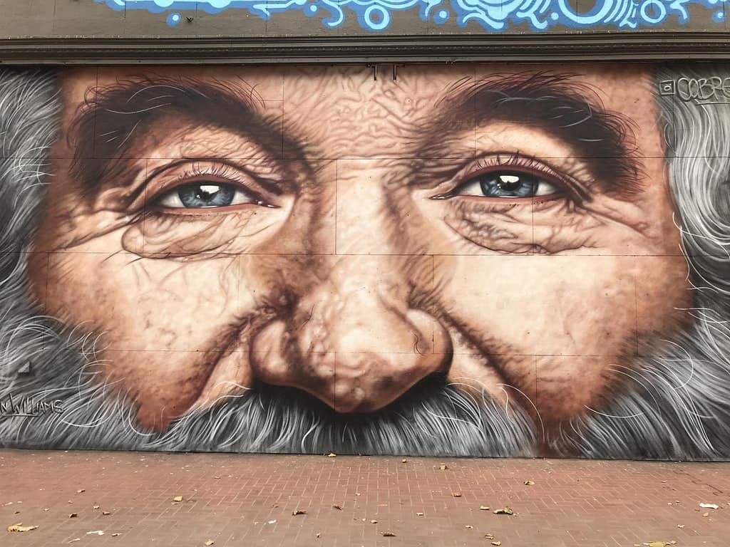mural in San Francisco by artist Cobre. Tagged: Robin Williams