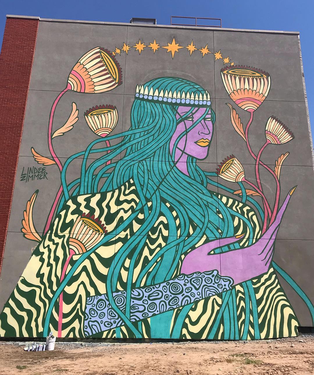 mural in Denver by artist Lindee Zimmer.