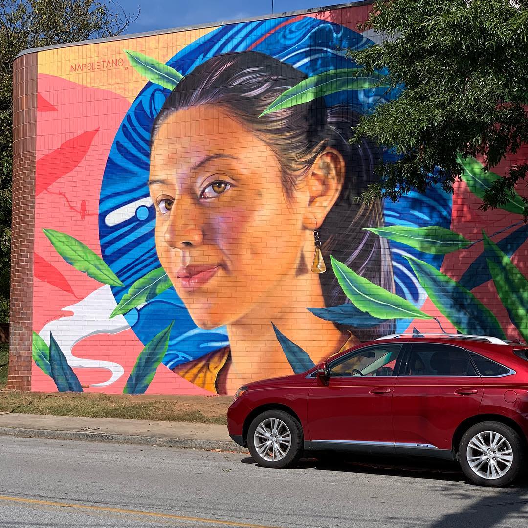 mural in Atlanta by artist Nick Napoletano.
