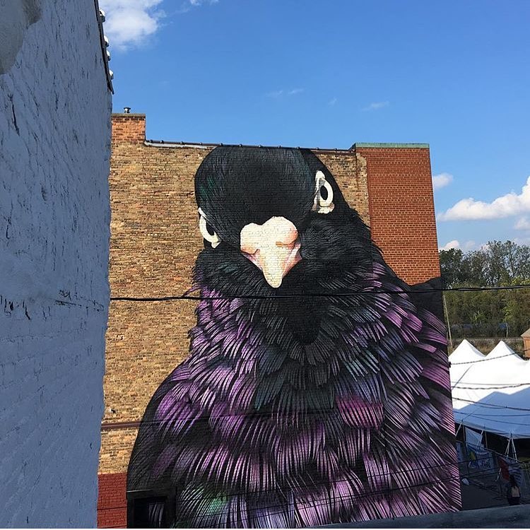 mural in Jackson by artist Adele Renault. Tagged: animals