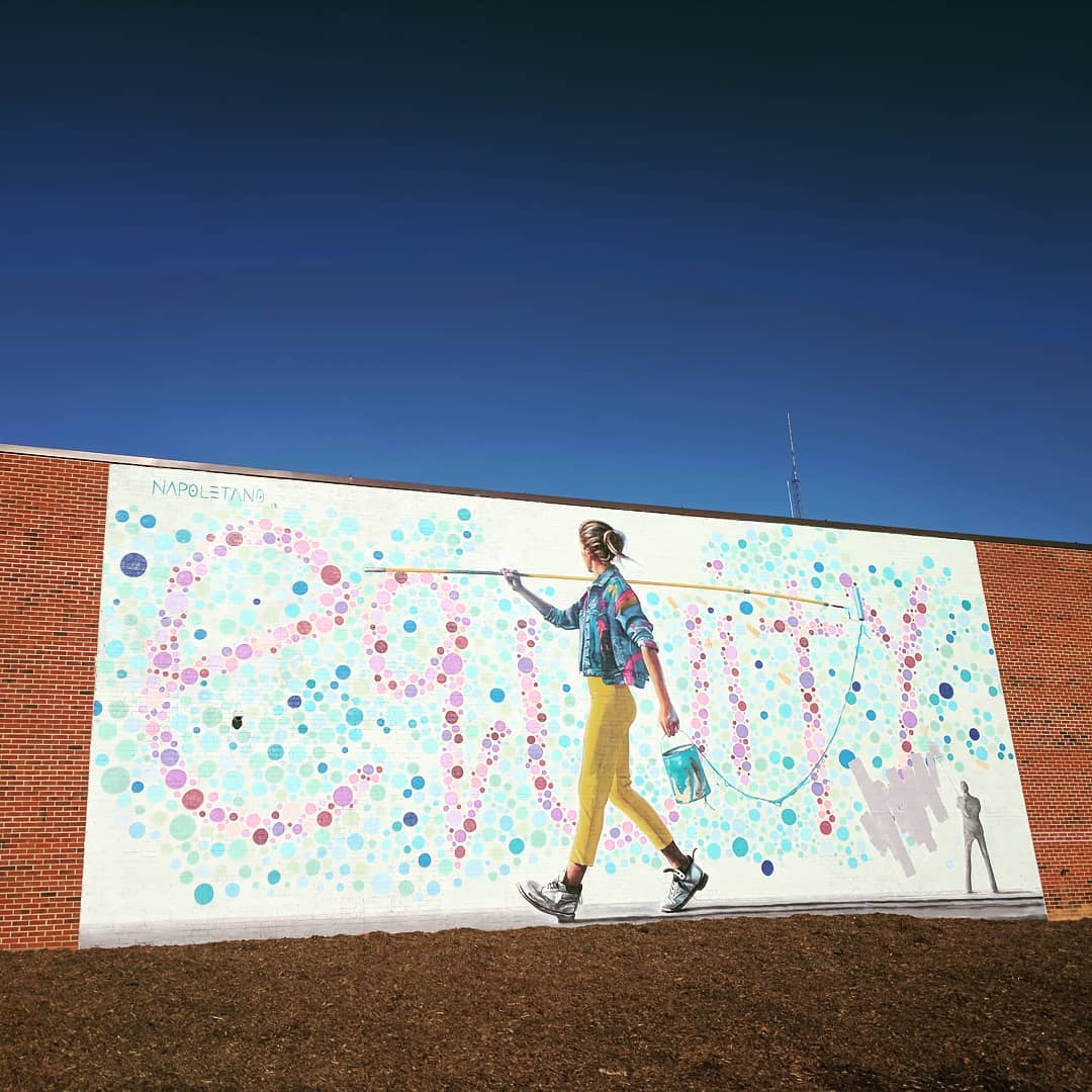 mural in Charlotte by artist Nick Napoletano.