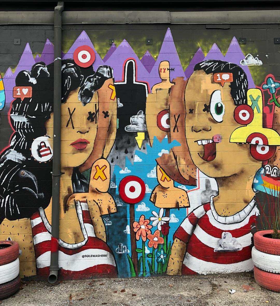 mural in Columbus by artist SOLE.