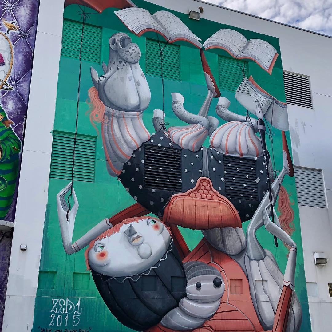mural in Miami by artist Zed1.