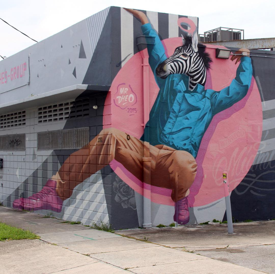 mural in Miami by artist MrDheo.
