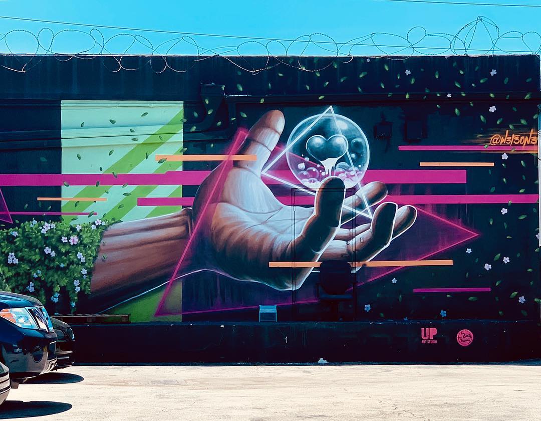 mural in Miami by artist W3R3ON3.