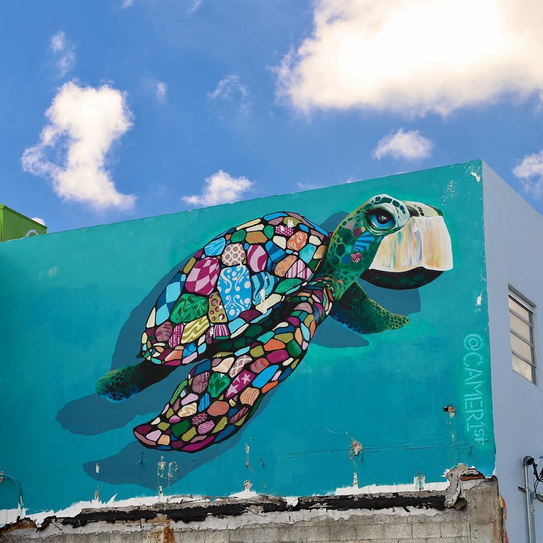 mural in Miami by artist Camer1.