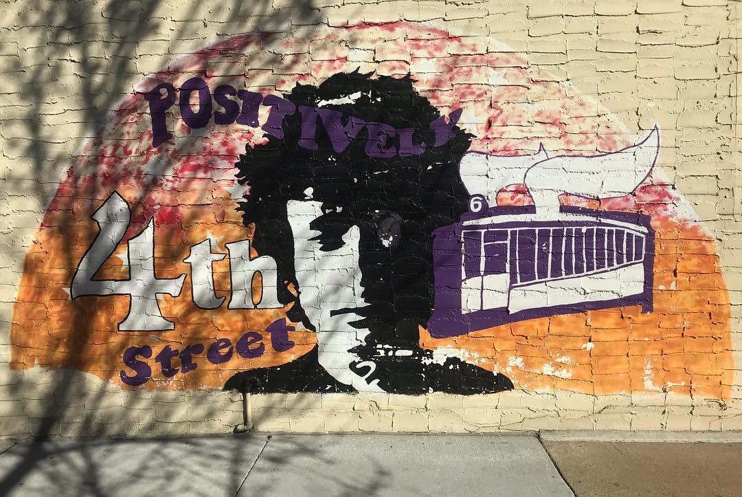 mural in Minneapolis by artist unknown. Tagged: Bob Dylan, music