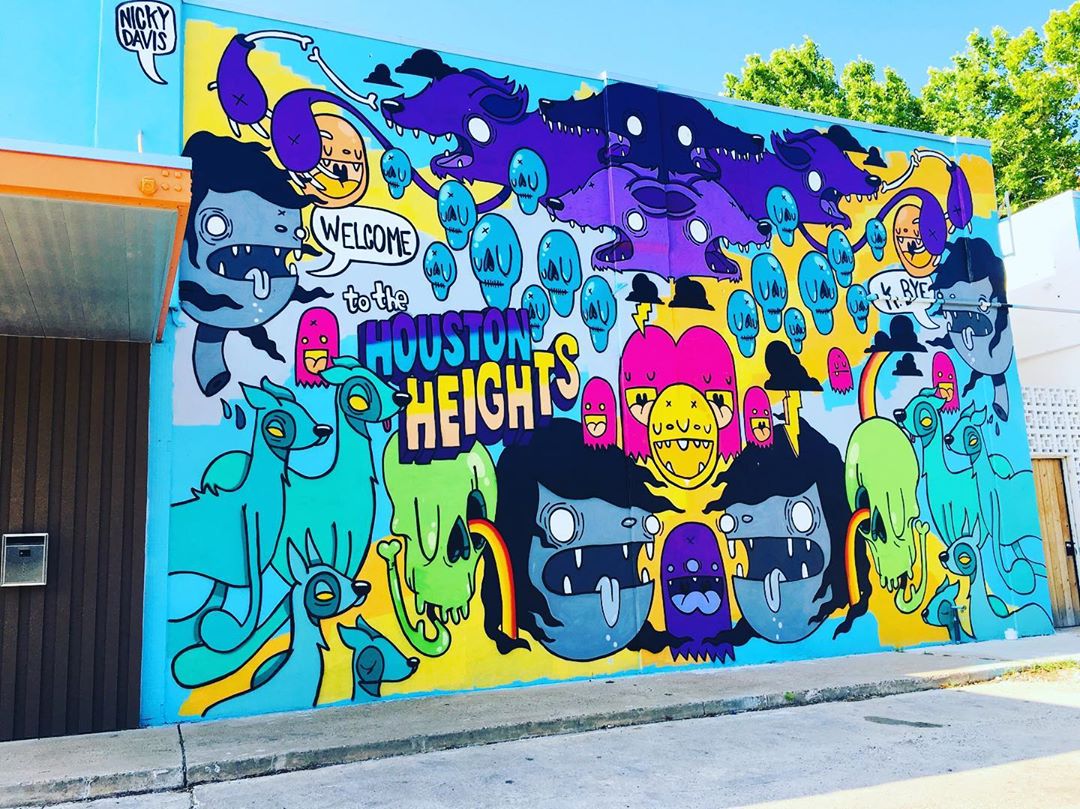 mural in Houston by artist Nicky Davis.