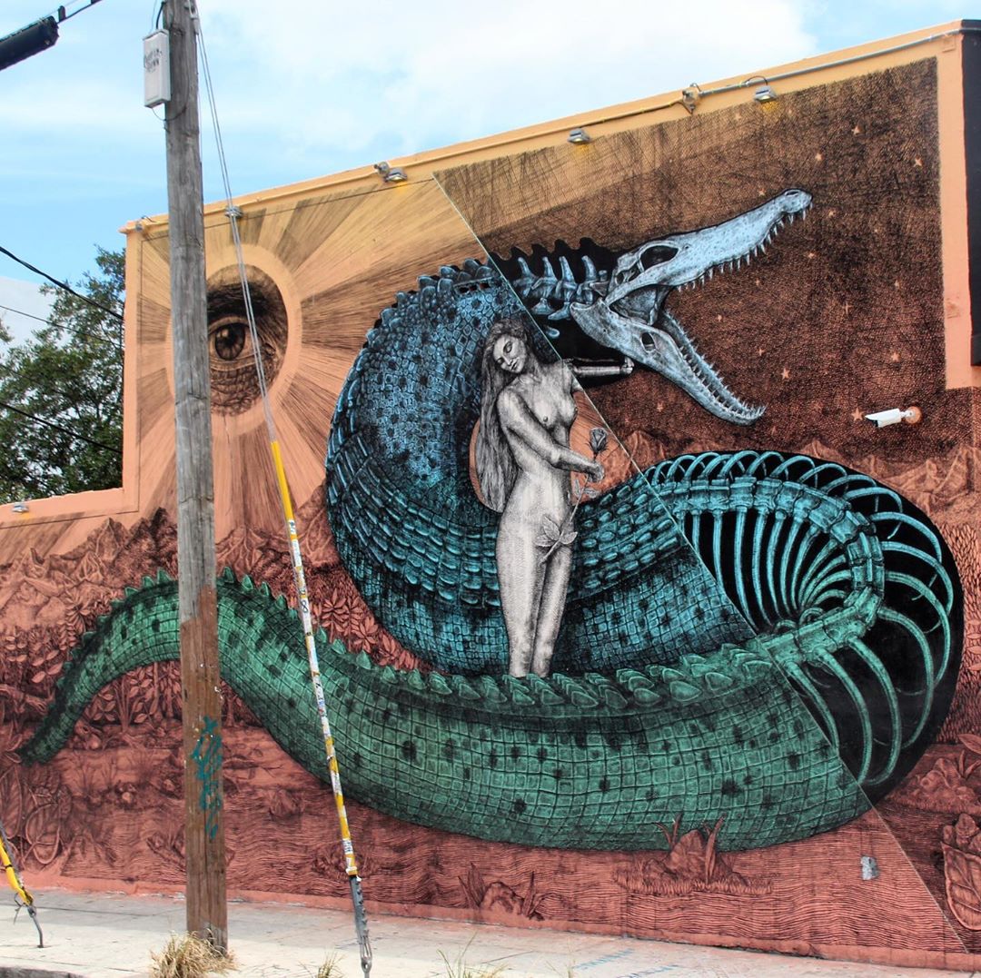 mural in Miami by artist Alexis Diaz.