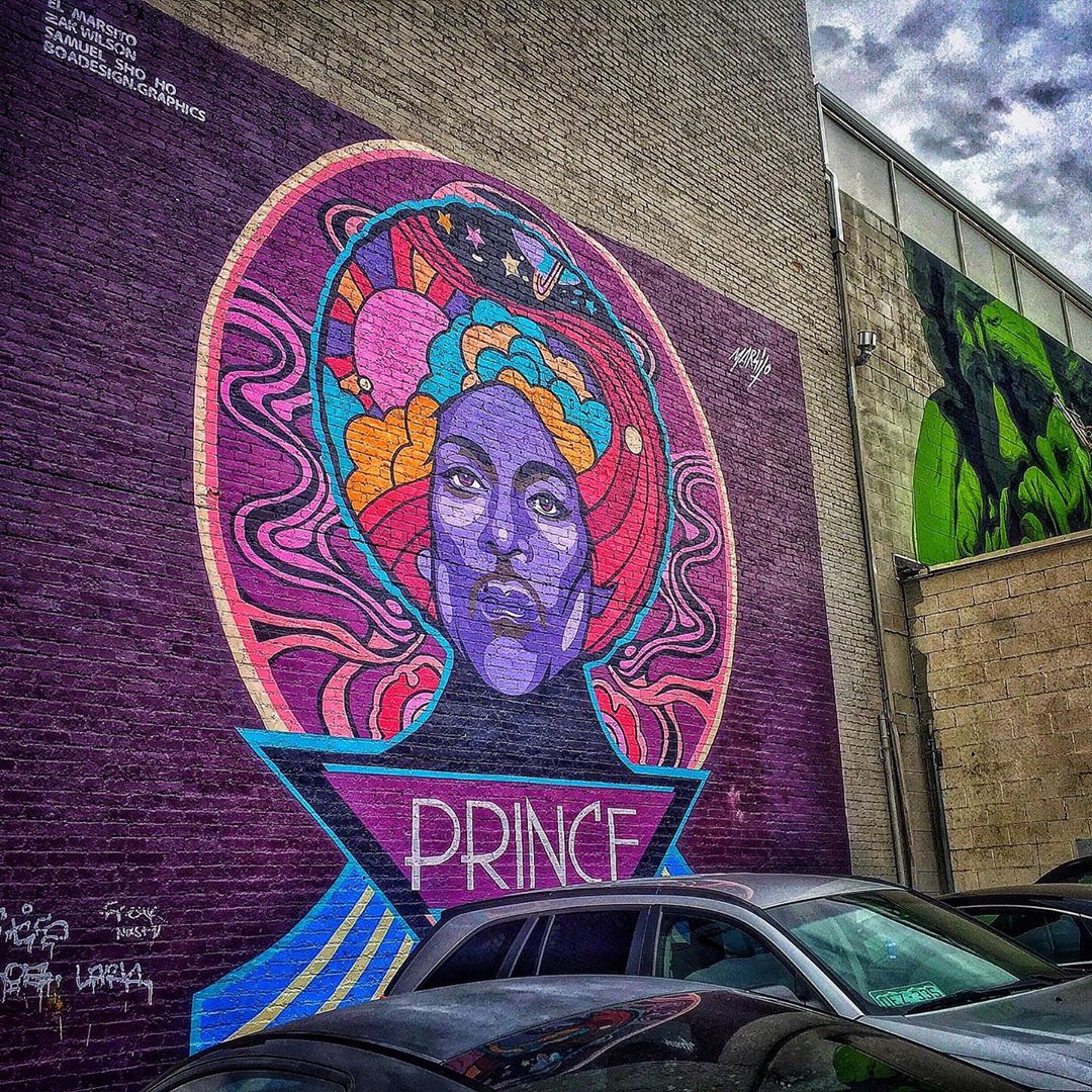 mural in Denver by artist unknown. Tagged: music, Prince