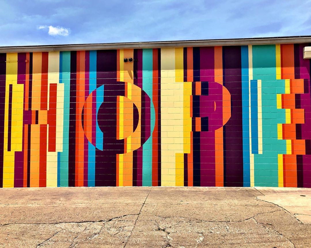 mural in Columbus by artist Jeremy Jarvis. Tagged: lettering